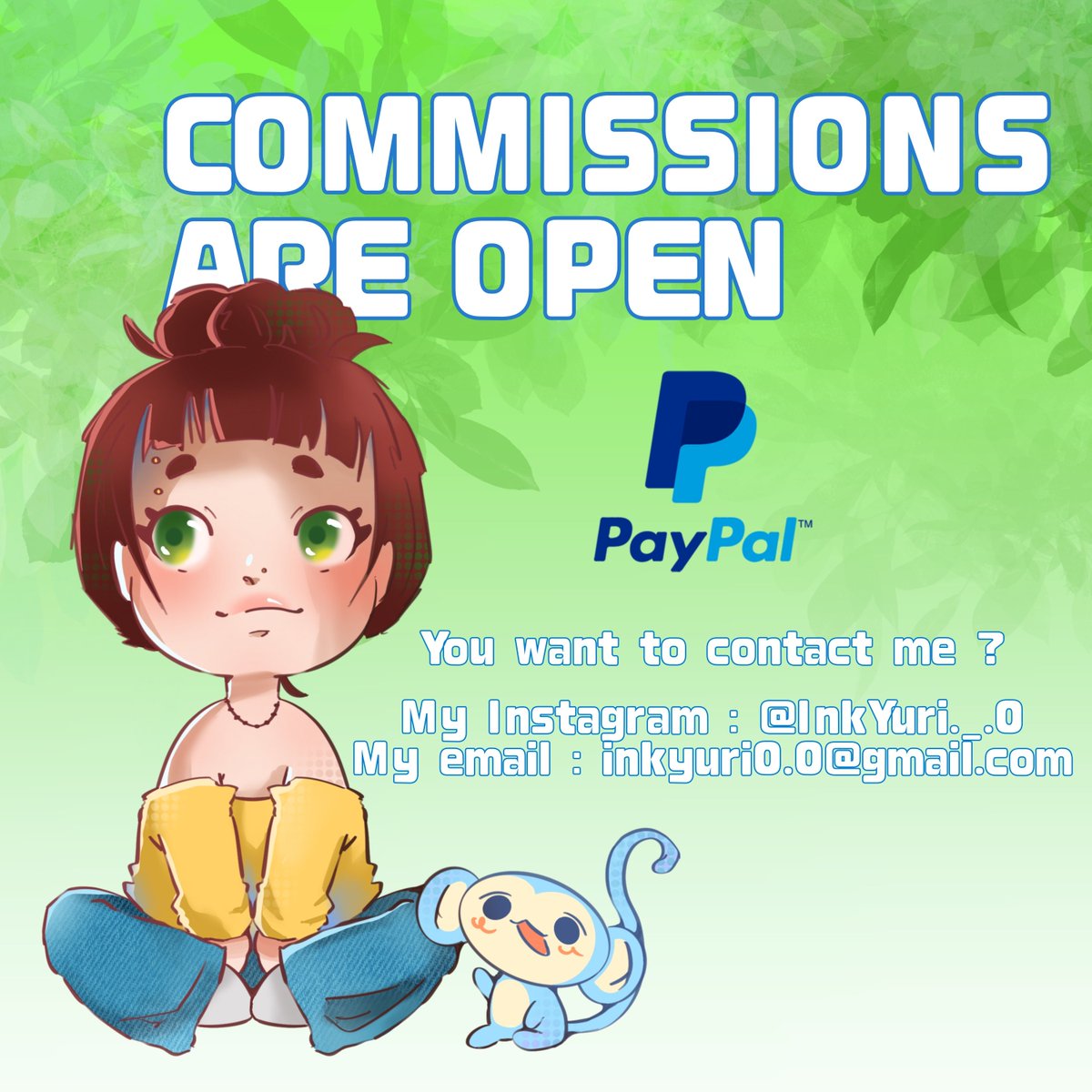 InkYuri_0's tweet photo. 1/ COMMISSIONS ARE OPEN 
⚠️I only use PayPal⚠️

If you are interest, please, DM on Instagram or directly by email. Tanks you 🍊

(I post here because nobody saw on tiktok or Instagram. If you are interest and want to see more of my art, go on Instagram 🫶🏻) https://t.co/3KWYNaLf39