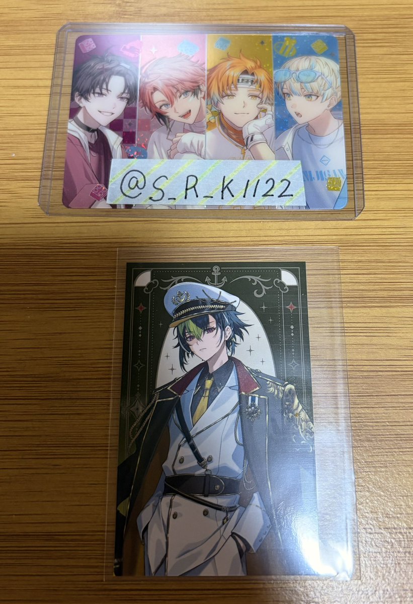 S_R_K_1122's tweet photo. @mndsk_000 初めまして、こんばんは。
検索より失礼いたします。
当方こちら所持しております。
画像お借りしまして2枚目🟥と交換は可能でしょうか。
ご検討よろしくお願いいたします。 https://t.co/2o85bXOA5k