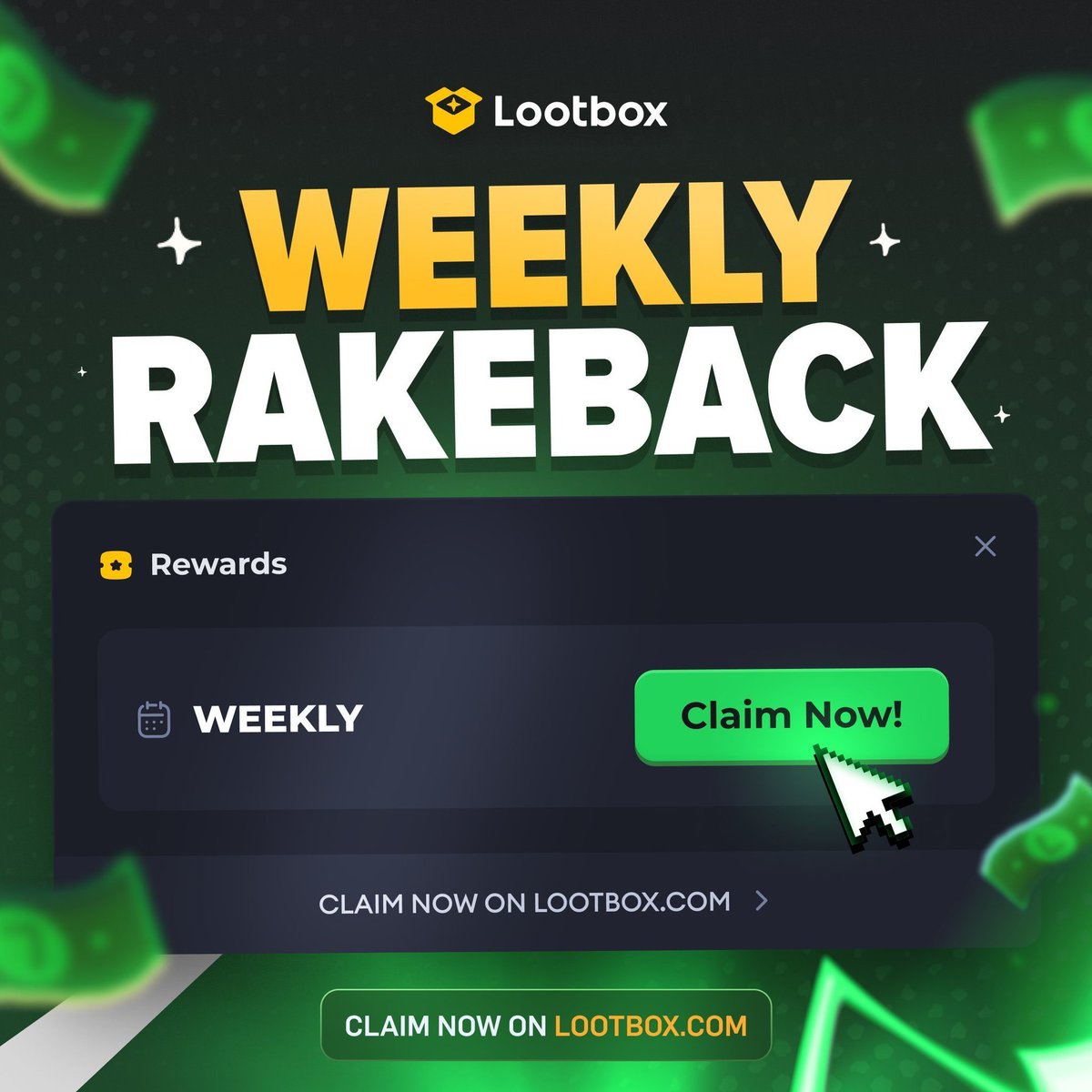 lootbox's tweet photo. The Weekly Boost is LIVE! 💸

Show us what you pulled and we’ll reward one of you 😉

💛 + 🔁 https://t.co/odgVfOa36T
