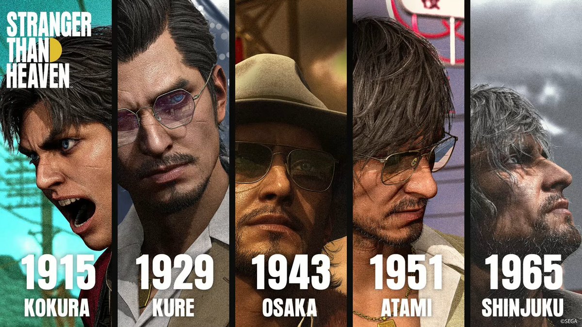 SpainYakuza's tweet photo. ¿Cuál es la época de STRANGER THAN HEAVEN que más os interesa? https://t.co/6TbSesvHDG
