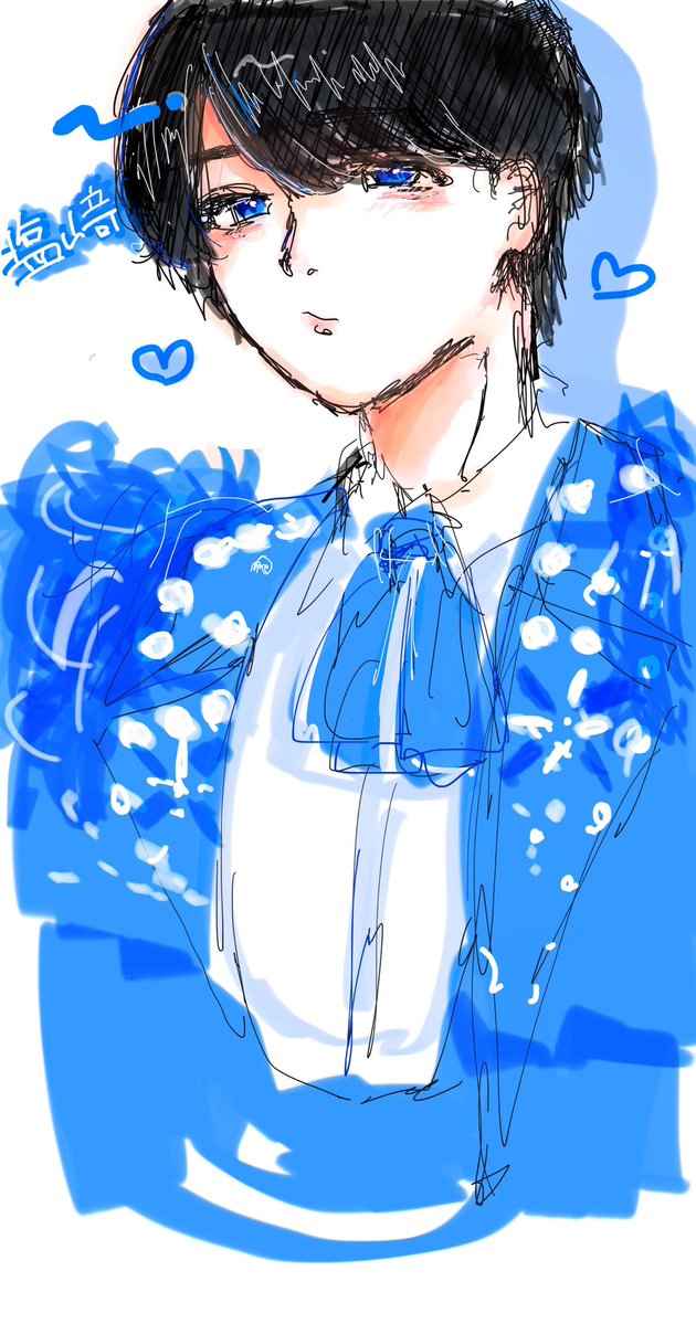 daichi__maru's tweet photo. 半年前くらいにメモで描いたやつ。
似てないのでここで消化
 #みるきーずお絵描き部 https://t.co/fa94VQWJ3m