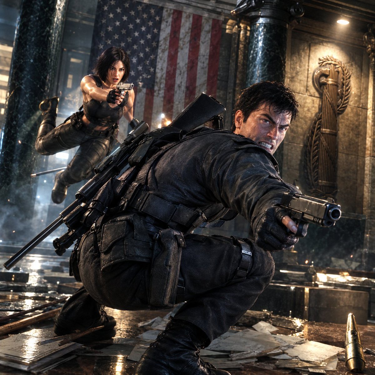DINOXJORDAN1487's tweet photo. Syphon filter 3 cover reimagined
اعاده توليد بوستر سيفون فلتر 3
『サイフォンフィルター3』パッケージアートの再構築:ローガンとリ
Logan & Lian Xing
#PlayStation
#syphonfilter
#syphonfilter3
#بلايستيشن
#العاب
#تصميمي
#AIイラスト
#virtualphotography
#reimagine #fanremake #fanproject https://t.co/5AnK37hwVJ