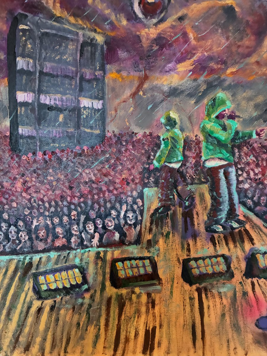 streetsouk's tweet photo. Skepta live at redding, oil on canvas by Matam https://t.co/tw1d1F0pAs