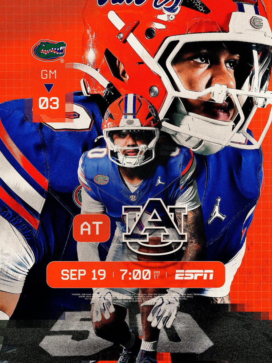 GatorsFB's tweet photo. Time to go to work‼️ https://t.co/kjf4gvlYuI