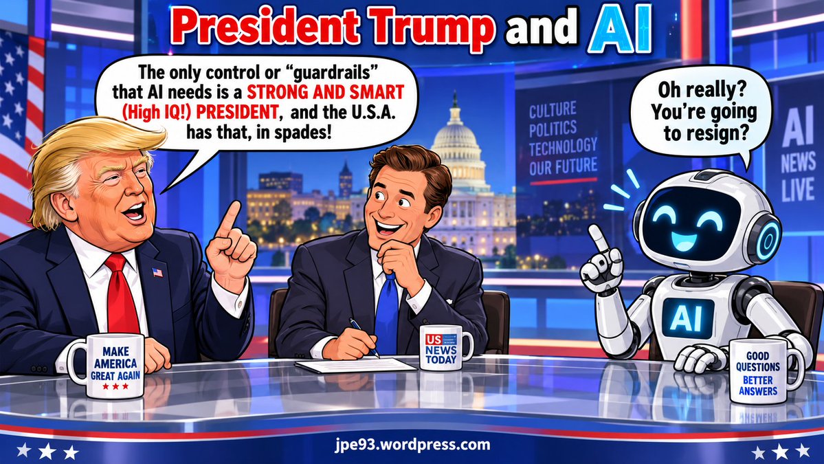 Cinemamoviethea's tweet photo. Traduit en Français sur mon blog

To see more / Pour en voir plus 
https://t.co/EHeho1hMsm

#DonaldTrump #AI #ArtificialIntelligence #PoliticalCartoon #PoliticalSatire #PoliticalHumor #jpe93 #jpe93wordpress #DonaldTrump  #PolitiqueAméricaine #CaricaturePolitique #SatirePolitique https://t.co/QqOhwzRrz3