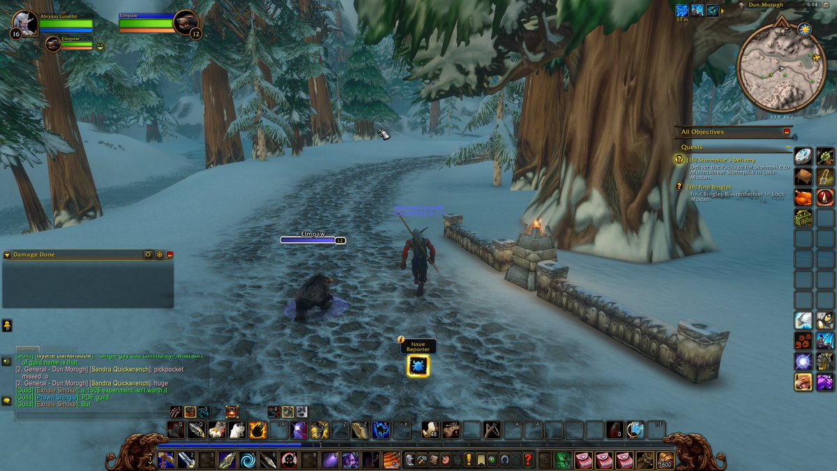 Abryxas's tweet photo. What's the craziest bug you've seen so far in World of Warcraft: Forever? 

My level 12 bear forgot Claw (Rank 3) when I logged out and I had 2FPS in the Deeprun Tram. https://t.co/DUIlYbTuZr