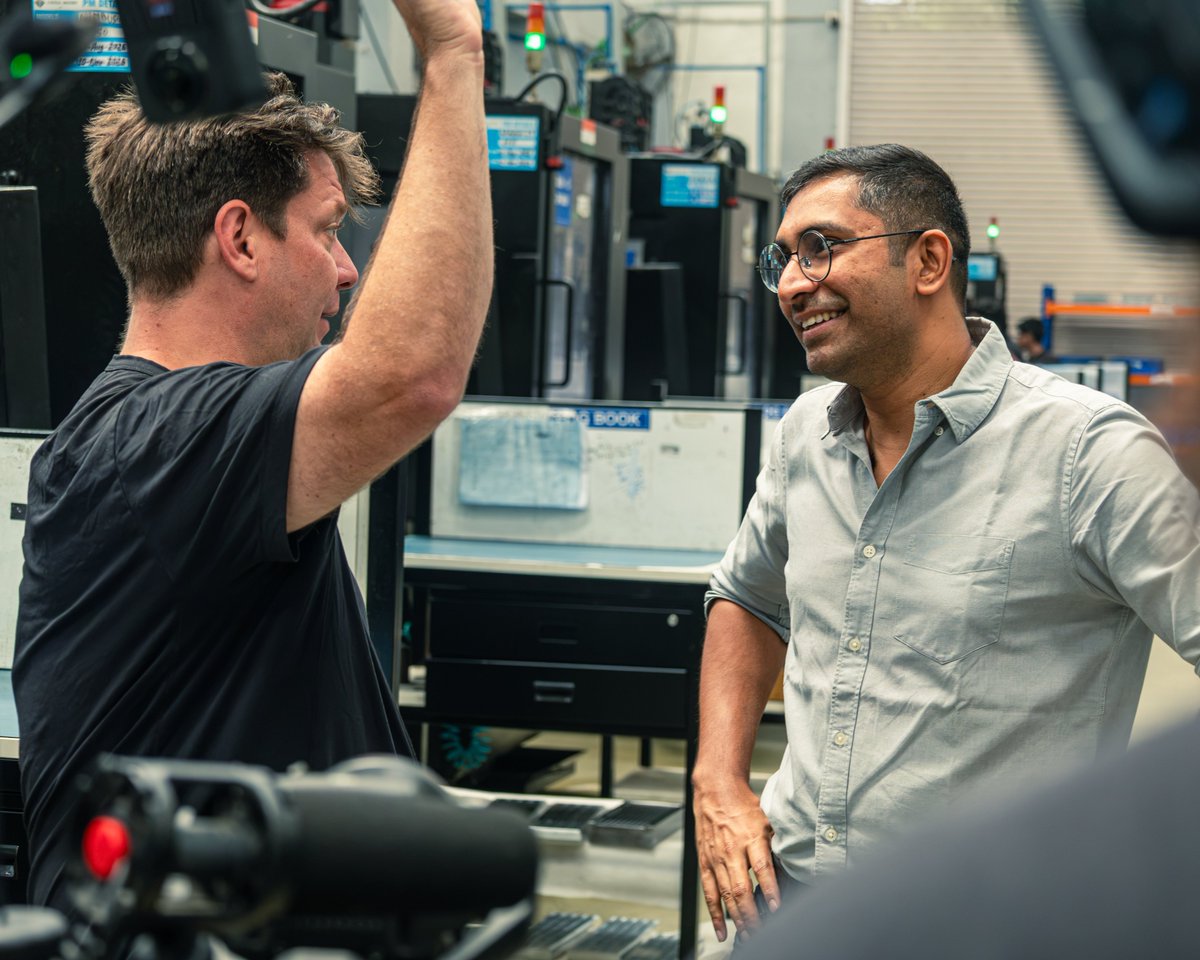 etherealmachine's tweet photo. It was a pleasure hosting @ashleevance  and the @corememory team at Ethereal Machines.

A great day as our CEO @MuddaKaushik, gave them a tour of our shop floor. The conversation ran from the multi-axis machines we design and build here, to the parts we cut for aerospace, medical, and electronics programs, to the controller we are building to run them.

Thank you for making the trip to Bengaluru.

#Manufacturing #MakeInIndia
