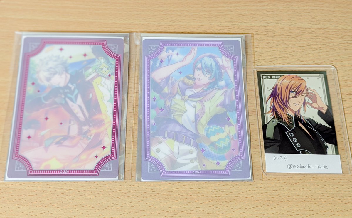 mellowchi_trade's tweet photo. 【交換/譲渡】うたプリ ライエモ クリカ クリアカード SHINING

譲：蘭丸、藍

求：定価(+送料) ＞レン

20日池袋手渡し
または別日都内手渡し、郵���も可能です。
検索からもお気軽にお声掛けください。 https://t.co/WcuzfCX6dR
