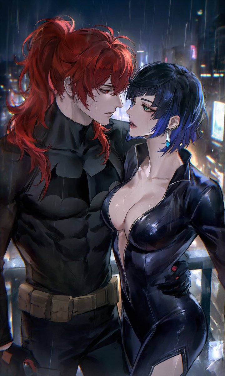 tyrant_s_kitten's tweet photo. Batman x Catwoman... #Yelan #Diluc #PixAI4th https://t.co/MiN7q7ytOo