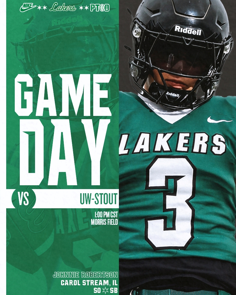 RULAKERFB's tweet photo. It’s GAMEDAY!

Game 4 vs. UW-Stout

#PTBD https://t.co/mTnRdqZdj9
