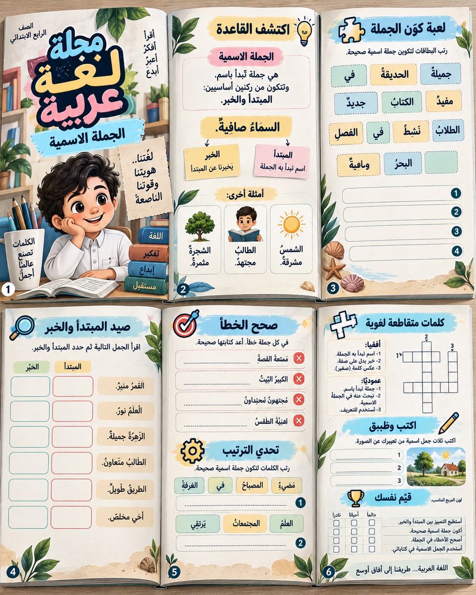 mrymalshmry070's tweet photo. ~

من كتاب مدرسي إلى مجلة مليئة ..
بالاكتشاف والتحديات والألعاب 📚✨

الفكرة ليست في تغيير شكل الدرس فقط ..
الفكرة في تغيير طريقة تفاعل الطلاب معه 💡

أستخدم هذا البرومبت وأصنع نسختي الخاصة ✨

#تعليم_مبتكر
#أفكار_إبداعية
#المعلم_المبدع 
#مجلة_تعليمية
#برومبتات_للمعلمين https://t.co/BvONpXu2dP
