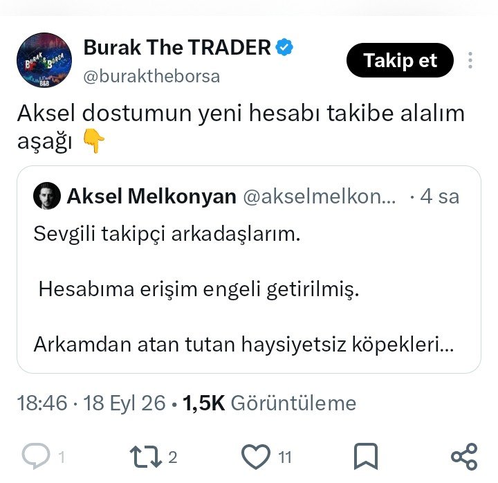Caycihuseyin111's tweet photo. @SiberayEGM @istanbulCBS 
Fon soruşturmasında Devlet tarafından hesabı erişime kapatılan Ünlü Kuyumcu Aksel melkonyan Yeni hesap açmış çok takipçili hesaplar bu yeni hesabı takip edin diye paylaşıyorlar Ve operasyonu yapan memurlara hakaret ediyorlar
(resimlerde kanıtlıdır. 2.👇) https://t.co/8ZFM1kFTaU
