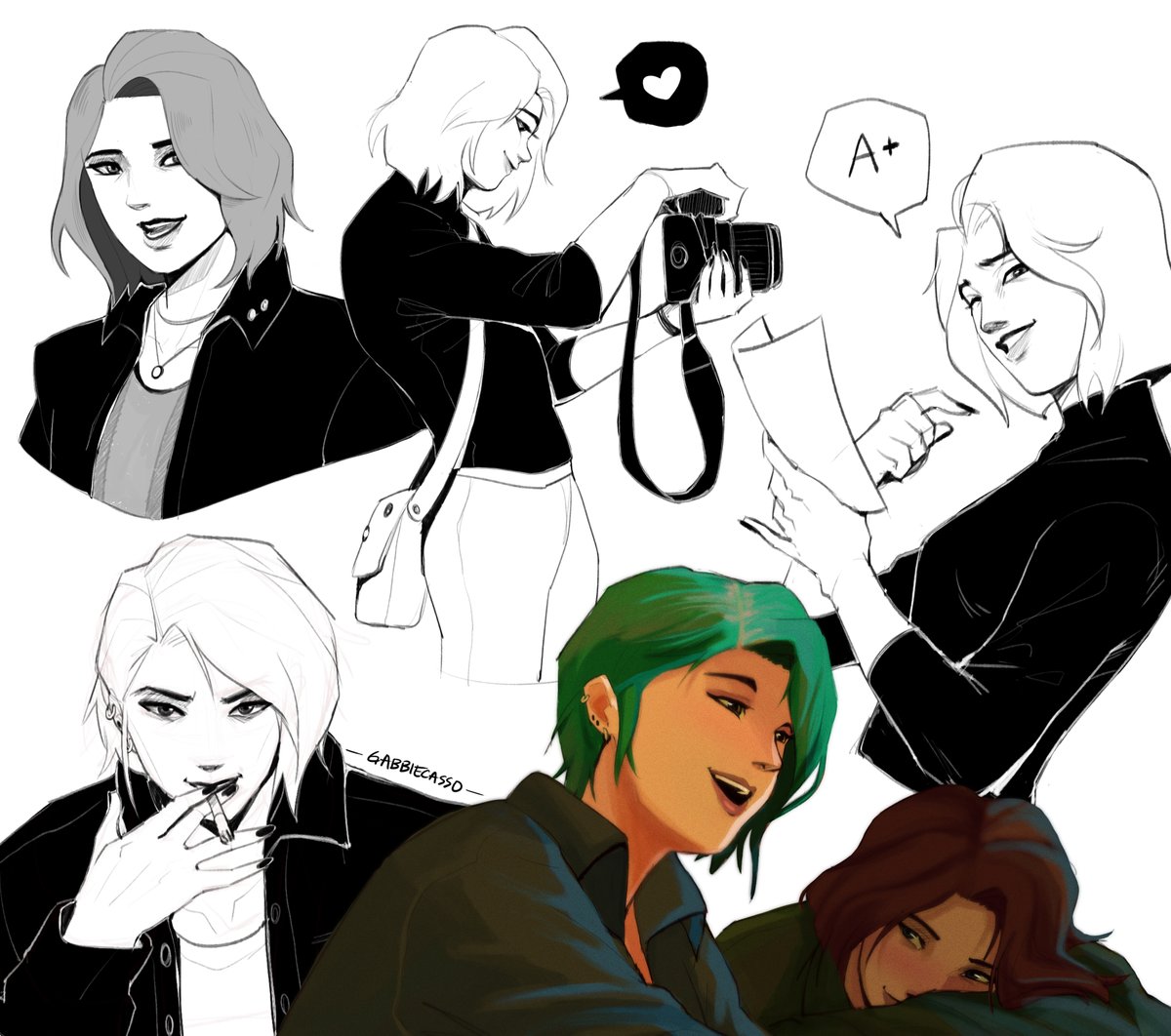 gabbiecasso's tweet photo. Life is Strange sketches (Reunion)! 
My ending will always be Bay + Friends route-
but ohhhhhh to witness these two who had spent years healing, growing, and learning to understand one another finally arrive at a place where they could choose each other
#LifeisStrange #pricefield https://t.co/SyZT4GY1Eu