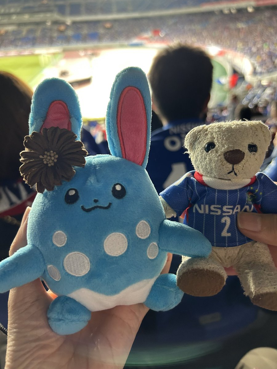 The16thMoon's tweet photo. マリルリさん、雨バフありがとー！！
サポ友のくまさんと記念撮影。
勝利のキッスw https://t.co/sK9gaO65g2