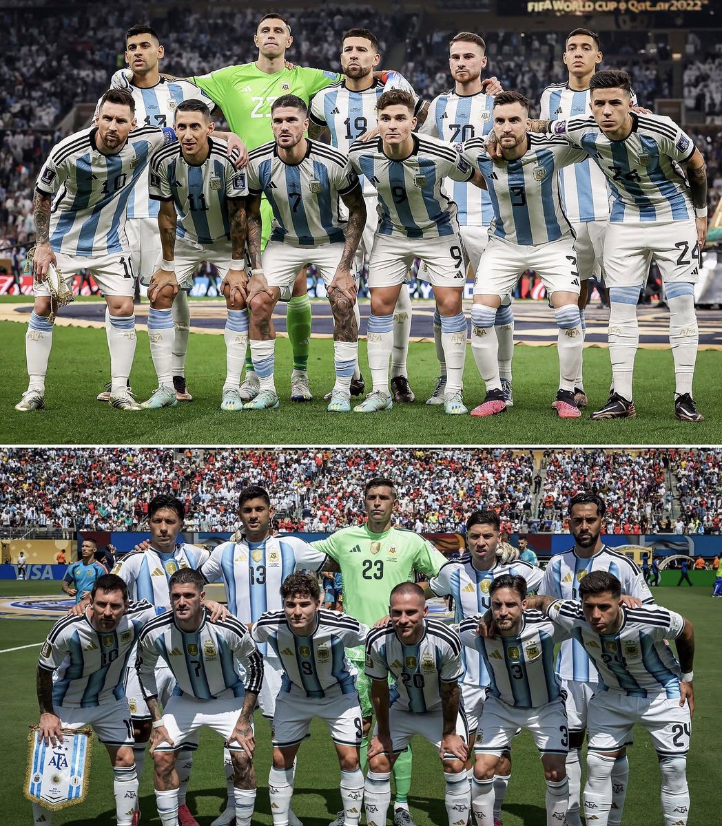 AlbicelesteTalk's tweet photo. 🚨 Lionel Scaloni: “We arrived at the Qatar World Cup in much better shape, with 95% of the players in normal condition. 

"This time, we arrived right on the limit. I experienced another side of coaching. We didn’t have players at 100%, but we trusted them. We had to make much more difficult decisions than at the previous World Cup.”

“Everyone who played did so because they earned it. Looking ahead, we’re going to try to bring young players into the team because they truly deserve it.”