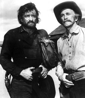 JCFansWorldwide's tweet photo. Johnny Cash and longtime manager Saul Holiff behind the scenes on the set of A Gunfight. Another chapter in the Man in Black’s story. https://t.co/fSH5jSiNB4