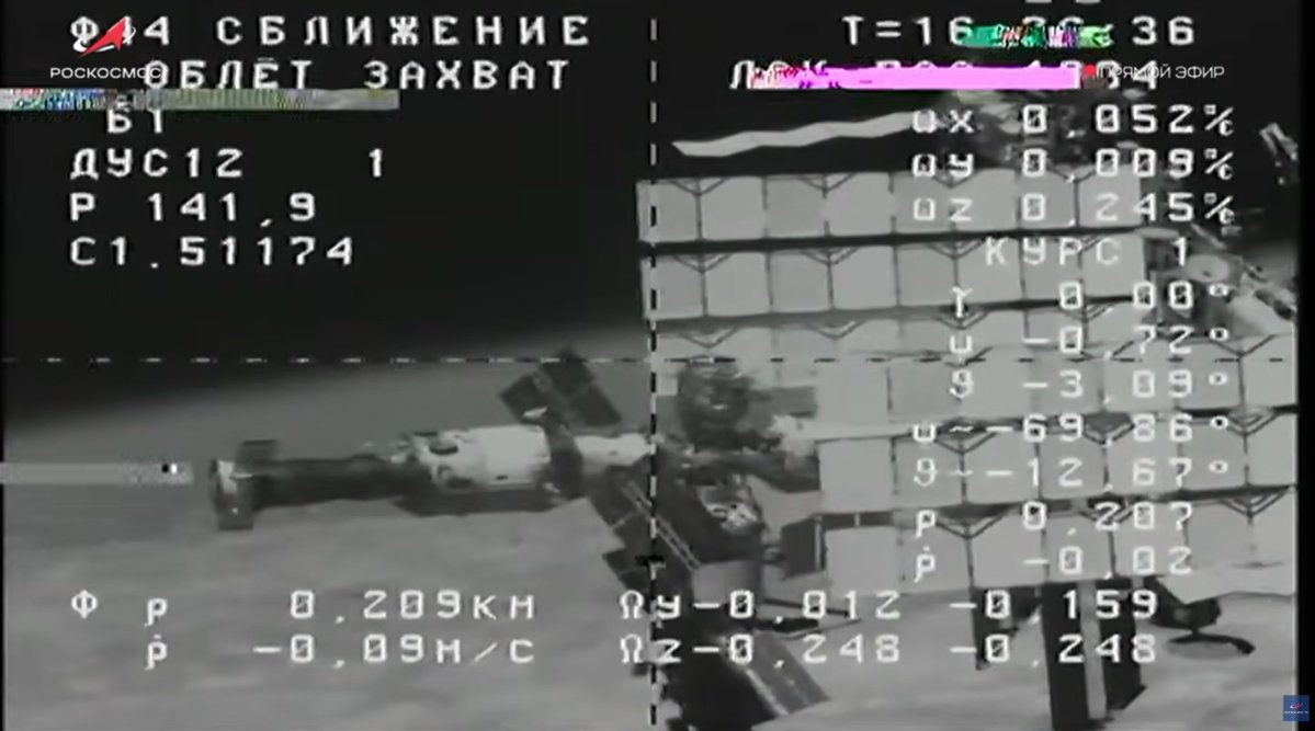 katlinegrey's tweet photo. #ProgressMS35 is ready for docking to the Poisk module of the #ISS. The docking is expected to happen at 13:47 UTC https://t.co/UUyZUoFZXt