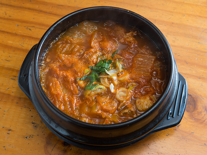 JoellaSellzr's tweet photo. Craving something exciting tonight Try our homemade kimchi jjigae—spicy, tangy Korean stew packed with veggies and soft tofu, pure comfort in a bowl!， https://t.co/napsrUHnLA