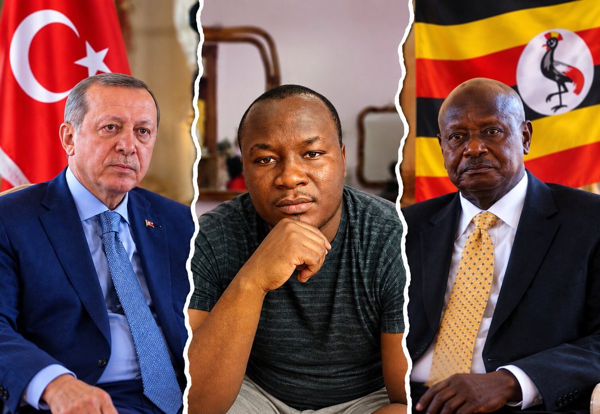 sholard_mancity's tweet photo. Uganda just suspended military ties with Turkey because Ankara refused to kidnap a critic for Museveni’s son. ie Lumbuye.

Apparently Turkey is now going to collapse and Turks will starve.  

Btw Turkey: 85 million people, NATO, drones, economy.

Uganda: one angry general on X & blind fillowers.  

And some of you still think this is a serious country.  It might be time to make Uganda the 48th county of kenya