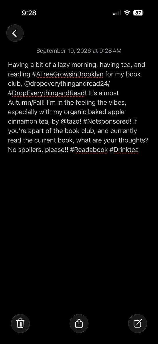 DropandRead24's tweet photo. #ATreeGrowsinBrooklyn #DropEverythingandRead @tazo! #Notsponsored #Readabook #Drinktea https://t.co/GuNABufY9x