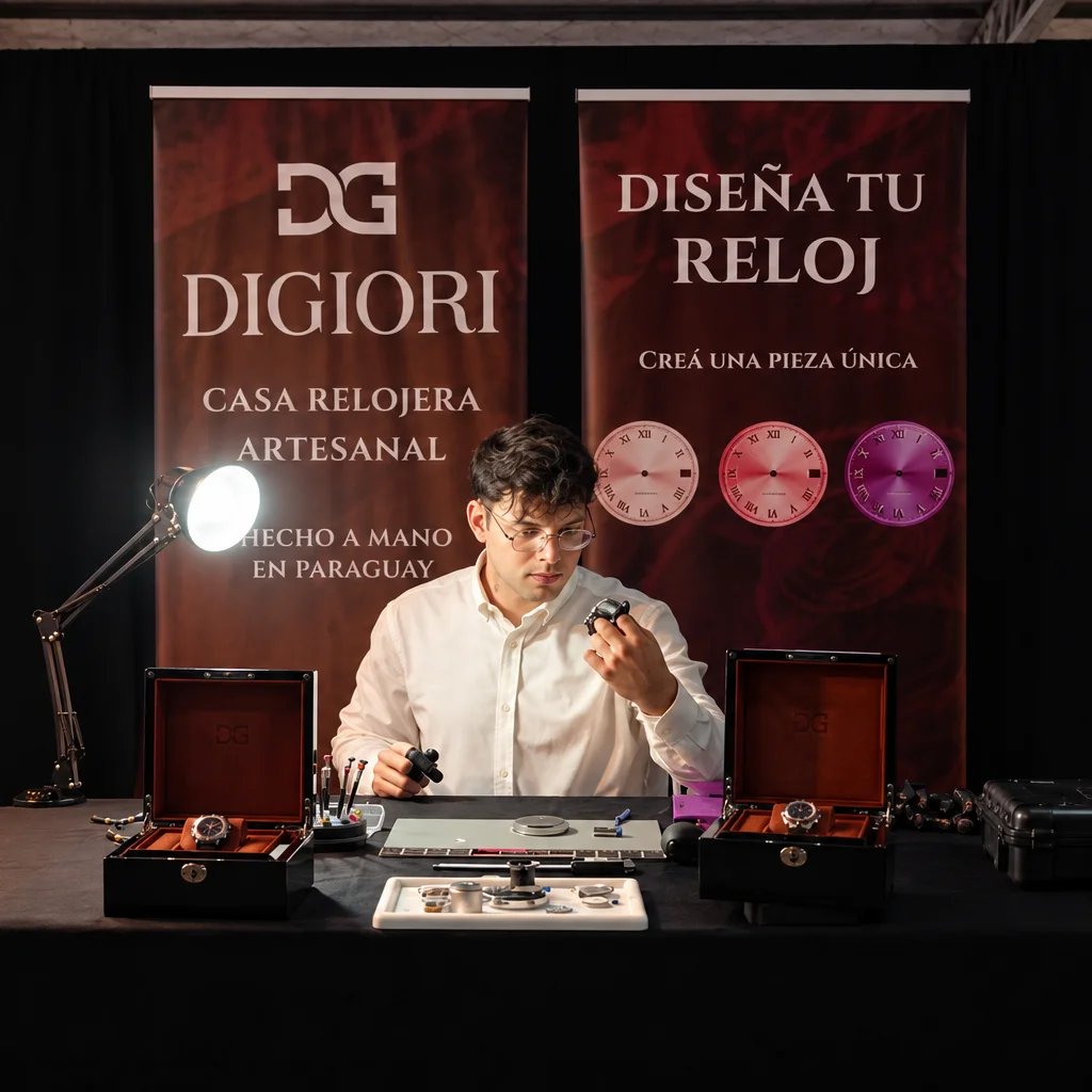 santiagasu's tweet photo. ⌚🇵🇾 Con apenas G. 5 millones, un paraguayo autodidacta lanzó su marca propia de relojes de lujo a medida.
📍 Giovanni Riquelme fundó Digiori Watches en 2025; cada reloj lleva 30 a 45 días de producción.
📍 Ya recibe pedidos corporativos de hasta 150 relojes y busca llegar al Grand Prix d'Horlogerie de Genève.

 https://t.co/zDg86pWmMC