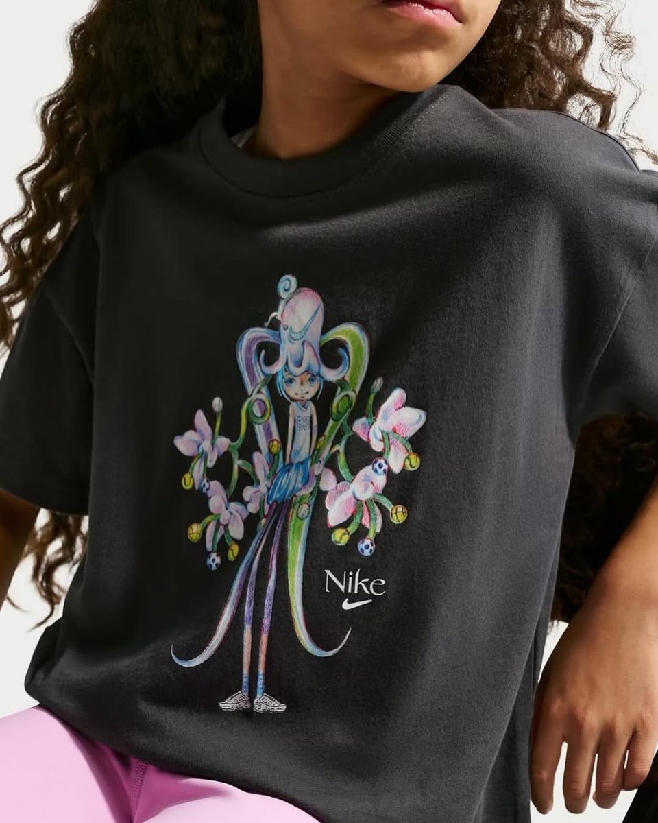 rogue's tweet photo. Ema Gaspar collaborated with Nike to transform their classic kids activewear line into a dreamlike playground of soft colored pencils https://t.co/bROSwMFliG