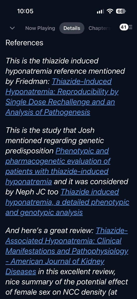 kidney_boy's tweet photo. Part two of our three part arc on chapter 23 Hypoosmolar States – Hyponatremia is out

This is a good episode (They’re all good episodes, Brant)

 Link: https://t.co/yp6aUx6Xst

Each chapter is fully referenced and every episode has chapters https://t.co/hq5B4ChxDn