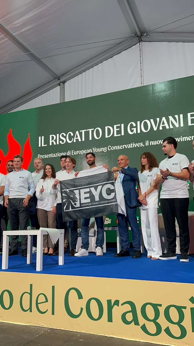 ECRparty's tweet photo. A new generation begins in Rome. 🇪🇺

At #FENIX2026, the ECR Party launched European Young Conservatives—uniting youth movements from 16 countries around a shared manifesto and a stronger vision for conservative cooperation.

European Young Conservatives. Together at FENIX. https://t.co/TKD9MK7CEK