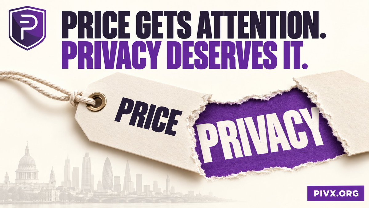 PIVXUK's tweet photo. Price gets attention. Privacy deserves it.

Alani’s post is an invitation to look closer at PIVX and its optional SHIELD privacy.

What matters most to you in a privacy project: the technology, usability or adoption?

https://t.co/iaRyfbdW5F | $PIVX | @_PIVX