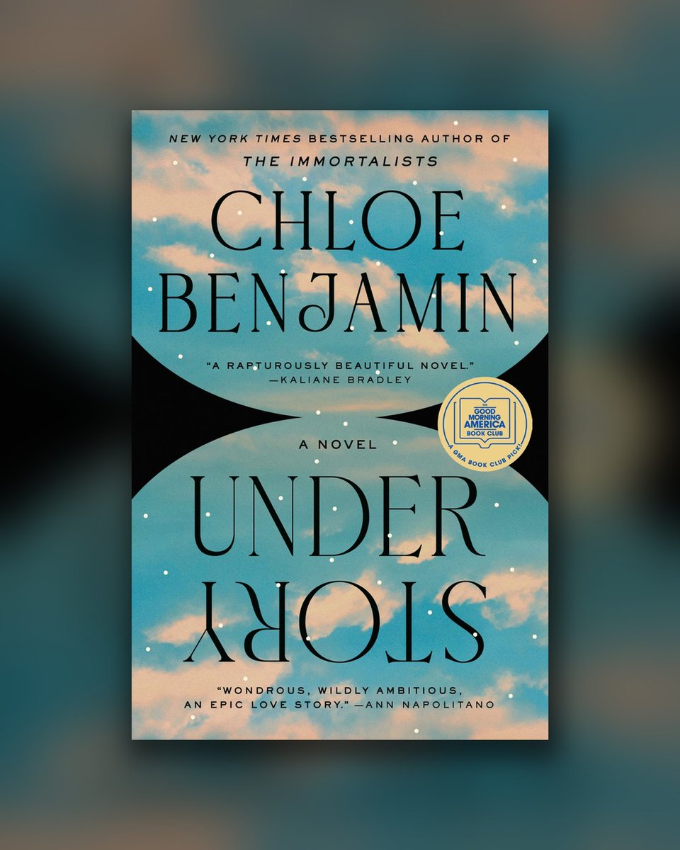 DonovanGohlke's tweet photo. Trending now: Chloe Benjamin’s “Under Story: A GMA Book Club Pick” tops the charts. An intimate, epic love story and sweeping journey through scientific discovery, it explores life, what lies beyond, and how far we’d go for more time with those we https://t.co/jDfwaxG2jq