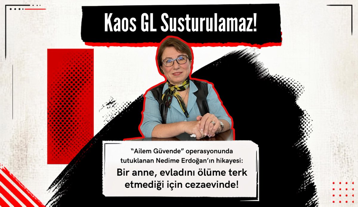 oozgenco's tweet photo. “Ailem Güvende” operasyonunda tutuklanan Nedime Erdoğan’ın hikayesi: Bir anne, evladını ölüme terk etmediği için cezaevinde! 

“‘Aileyi koruma’ iddiasıyla dile getirilen bu politik saldırılar, aslında ailelerimizi korumak bir yana, daha da kırılgan hale getirmektedir. Çocuklarımız hedef gösterildiğinde, biz ebeveynler de toplumda dışlanıyor, yalnızlaştırılıyor ve adeta ‘istenmeyen aile’ konumuna itiliyoruz.”

https://t.co/ybHknLQiCa