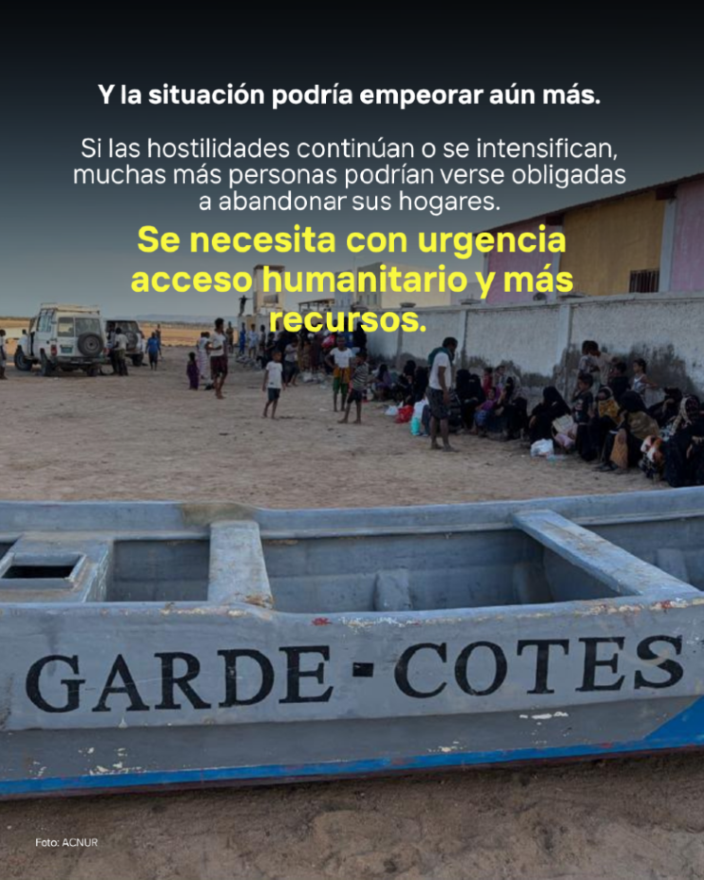 ACNURspain's tweet photo. La escalada del conflicto en Yemen está provocando nuevos desplazamientos y la llegada de refugiados a Yibuti.

La población civil debe ser protegida.
La ayuda humanitaria debe llegar a quienes la necesitan. https://t.co/13ulgal9cI