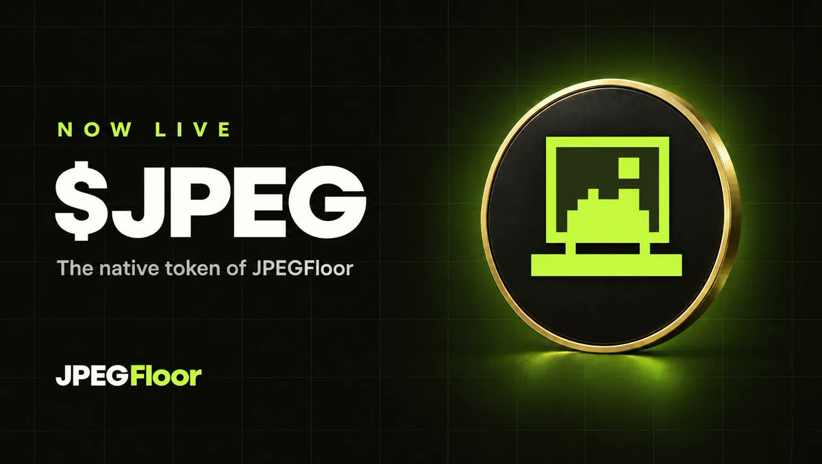 JPEGfloorHQ's tweet photo. $JPEG is now live.

The native token of JPEGFloor, the launchpad for coins paired with NFT collections on Robinhood Chain.

CA: 0xd39bfbb9666c1f0cee78bbeba02e103f40e3cf6b
https://t.co/88mOMpLatD https://t.co/sLHYrTSRly