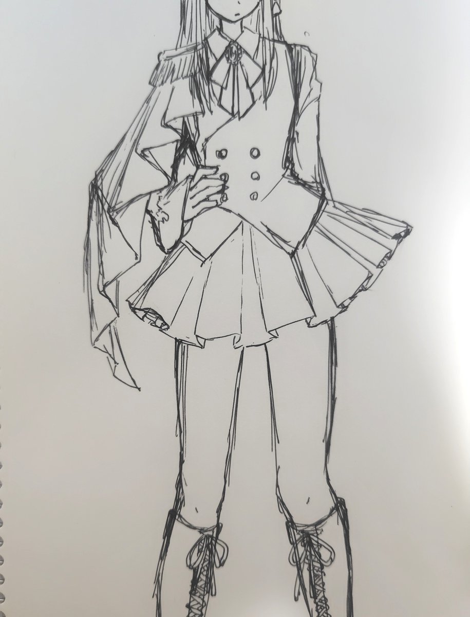 omamenoadoresu's tweet photo. こういう服ってスカートにワイヤー入ってそうだよね https://t.co/gQufG9rESE