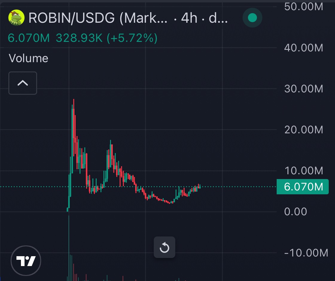 JamesWynnReal's tweet photo. $ROBIN on RobinHood Chain looks good. https://t.co/XO2ciFQeUP