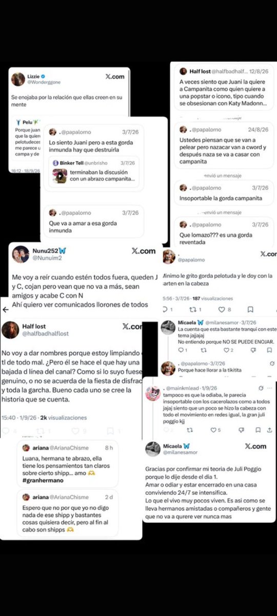 Griiacosta's tweet photo. @papalorno
@nunuim2
@mainkmlead
@wonderggone
estas son algunas de las cuentas que tiran mierda pero luego no se hacen cargo , sigan queriendo hacerse las tontas, pero siguen quedando como ridiculas envidiosas, haber si son tan vivas tirenhate aca.
mangas de resentidas https://t.co/mPTrKcMF77
