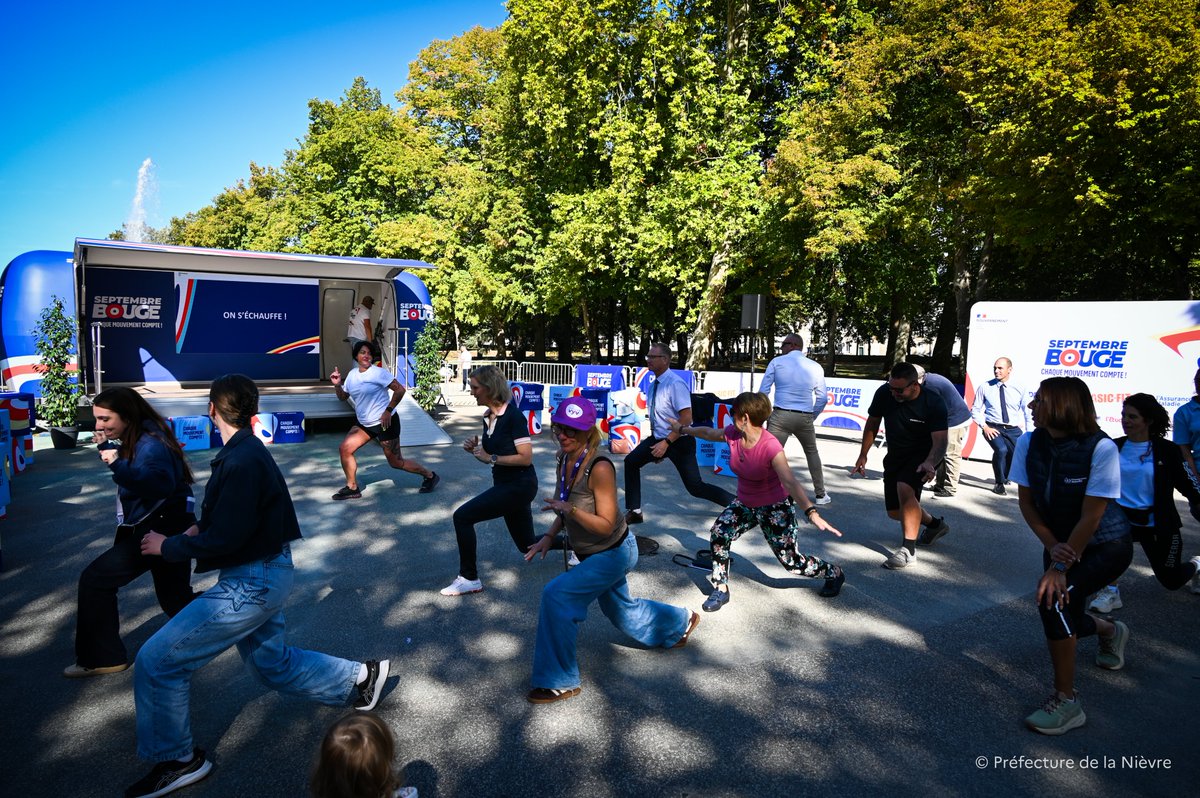 Image de Préfet de la Nièvre - 🏃♀️ Ce matin à Nevers, Stéphanie PETITJEAN, secrétaire générale, a ouvert le village « Septembre b