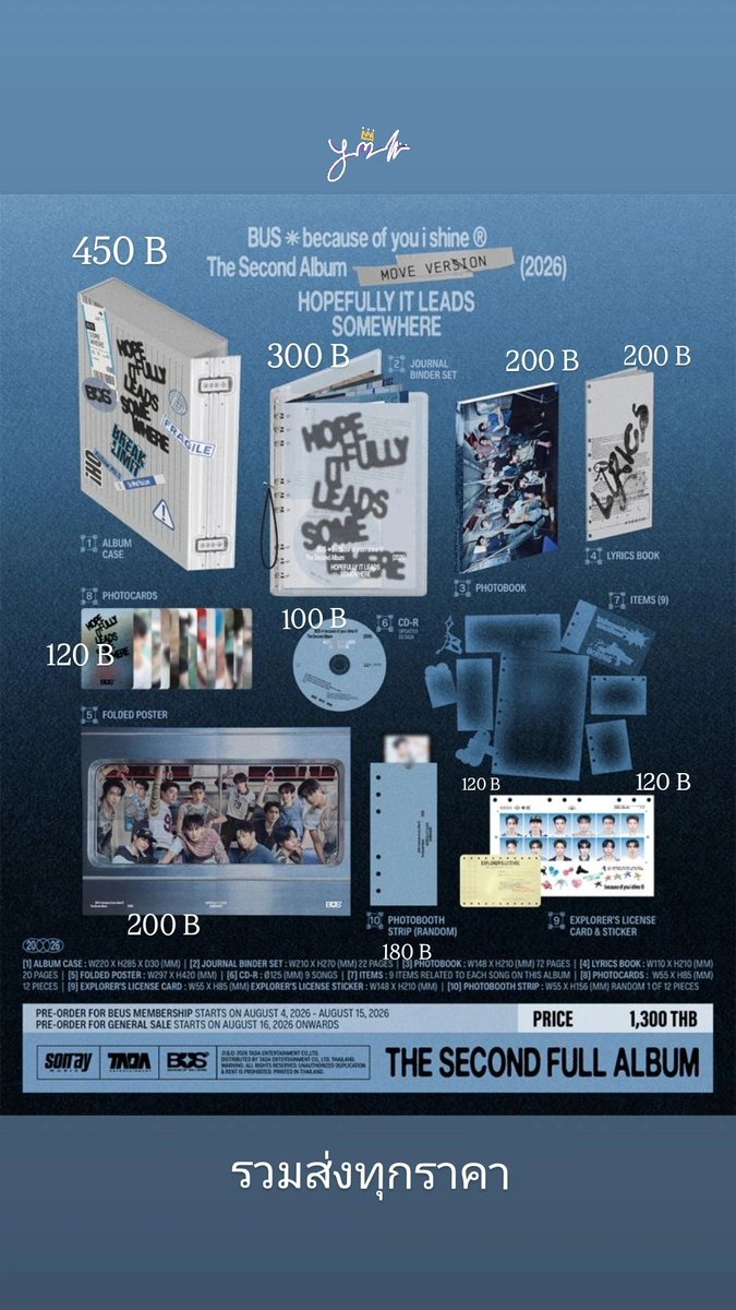 minizoo__'s tweet photo. พรีรอบ 2 อัลบั้ม BUS "ได้ทุกอย่างยกเว้นสิทธิ์ไซน์ "

Full Album 900 bath ✨️

เปิดรับพรีแค่ 2 อัลบั้ม สีแดง,ฟ้า อย่างละบั้ม 
ถ้าแยกชิ้น ต้องรอบั้มมาถึงก่อนนะคะ 

สนใจสามารถสอบถามได้เลยค่ะ ✨️✨️

#ตลาดนัดBUS
#HOPEFULLYITLEADSSOMEWHERE
#BUS_TheSecondAlbum https://t.co/CzYWklaB1M