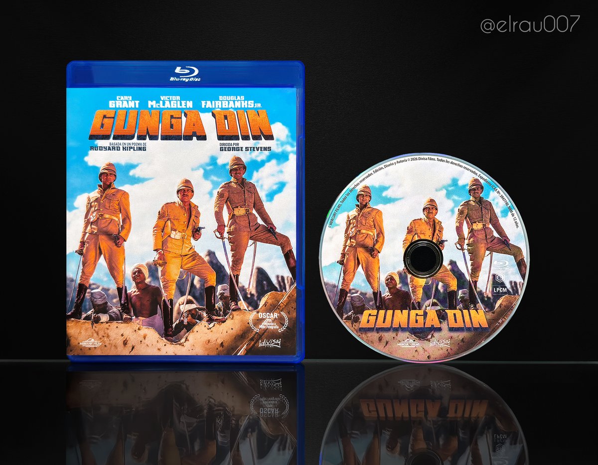 elrau007's tweet photo. ⚔️ 𝐆𝐔𝐍𝐆𝐀 𝐃𝐈𝐍 ⚔️
🎥 George Stevens [1939]

📀 Primera edición mundial en HD

🧵HILO RESEÑA [1 de 21] ⬇️

• Presentación
• Contexto
• Especificaciones técnicas
• Imágenes / Vídeos de muestra
• Reseña de la edición

#rgjbc (#SinIA) (#NoPublicidad) #GungaDin https://t.co/DCrHRO4ip3