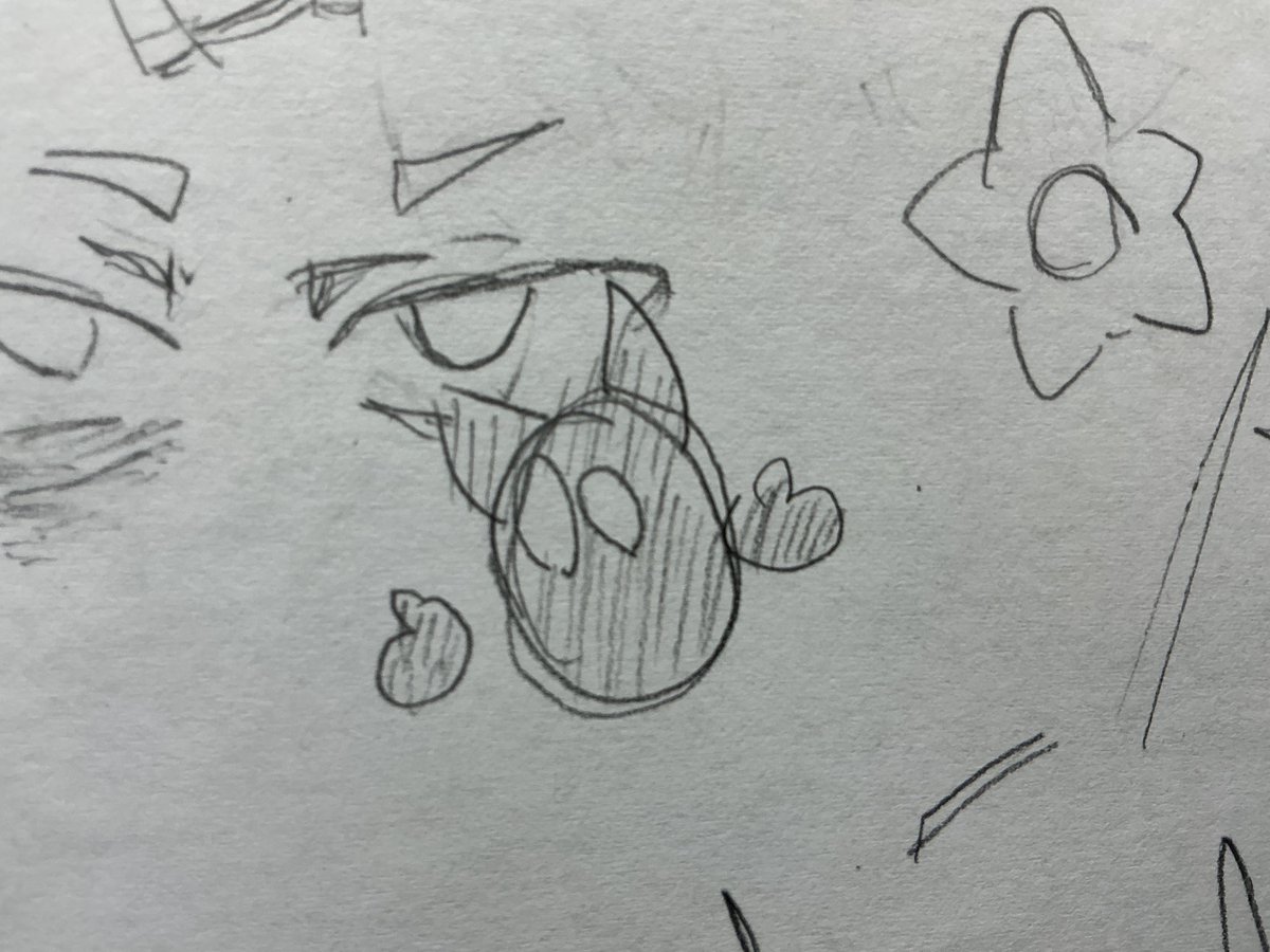 sinpei0gou's tweet photo. nカ月ぶりに描いたマホロアさんと友の描いた圧縮カービィ達 https://t.co/vgRqkCSho1