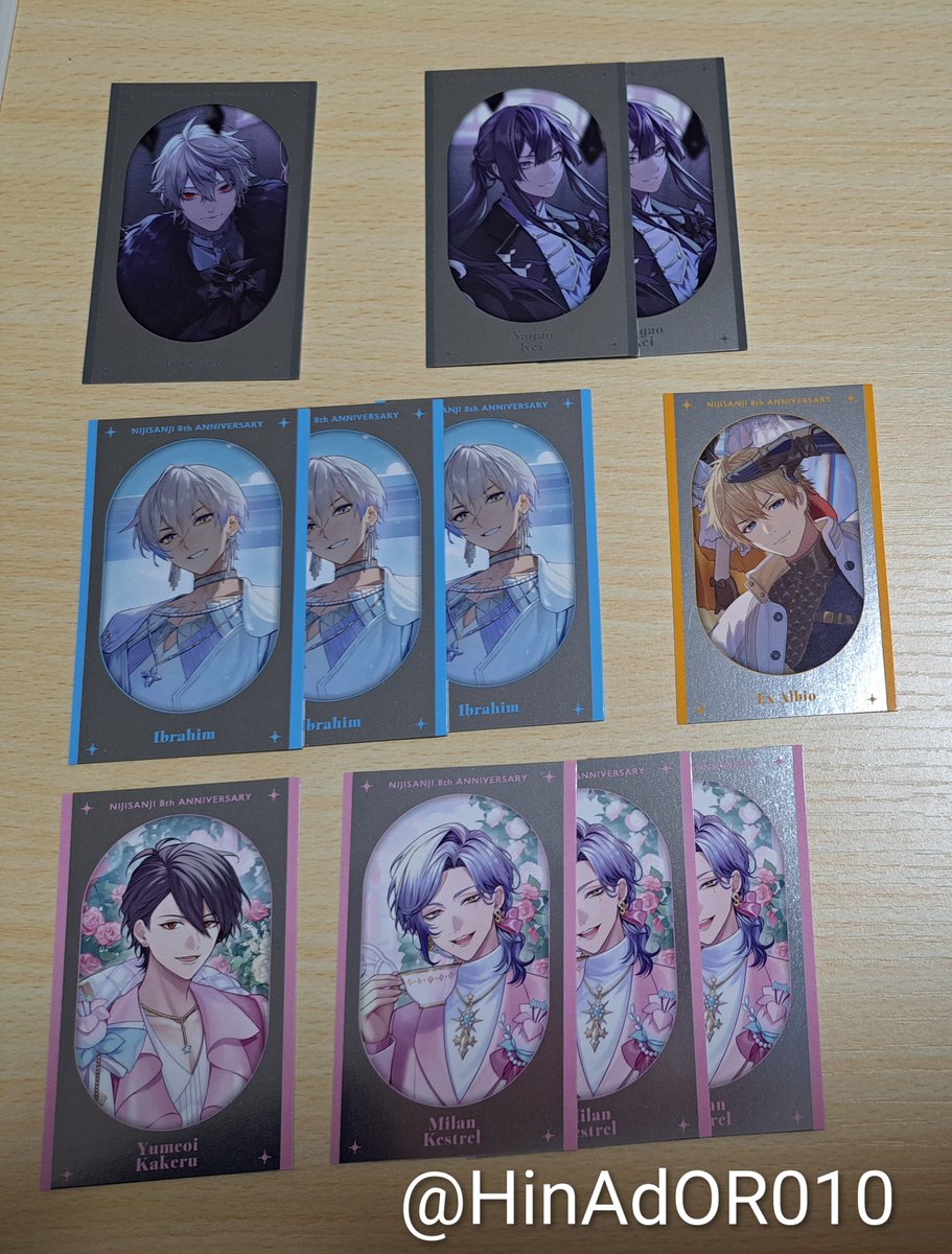 HinAdOR010's tweet photo. 【交換】にじさんじ 8th ランダムメタルカード Aグループ

【譲】画像１枚��   (複数選択可)
【求】📄画像２枚目

郵送希望者のみ
お気軽にお声掛けくださいませ https://t.co/jJ4AIyU3ko