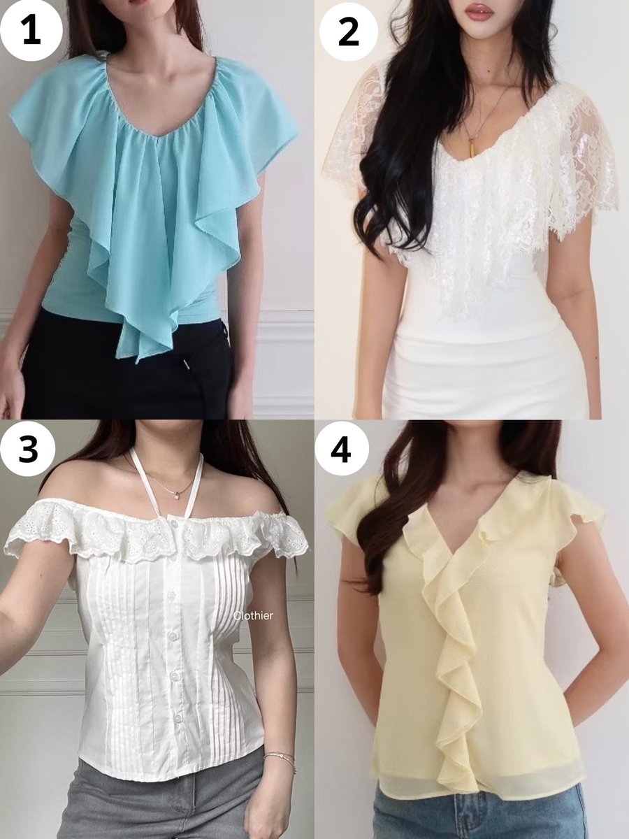 iredescentfairy's tweet photo. Rekomendasi ruffle top👀💐✨ https://t.co/CBS5M1aU1T