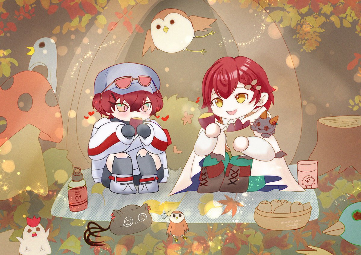 solanakanader's tweet photo. Theme: Autumn/秋🍂🍁
🪫🌺🍠✨
+1.5h😞　欲張りすぎたー！

#ホロスタ民ワンドロチャレンジ 
#Starmin1hDrawingChallenge https://t.co/UMHHerDKX7