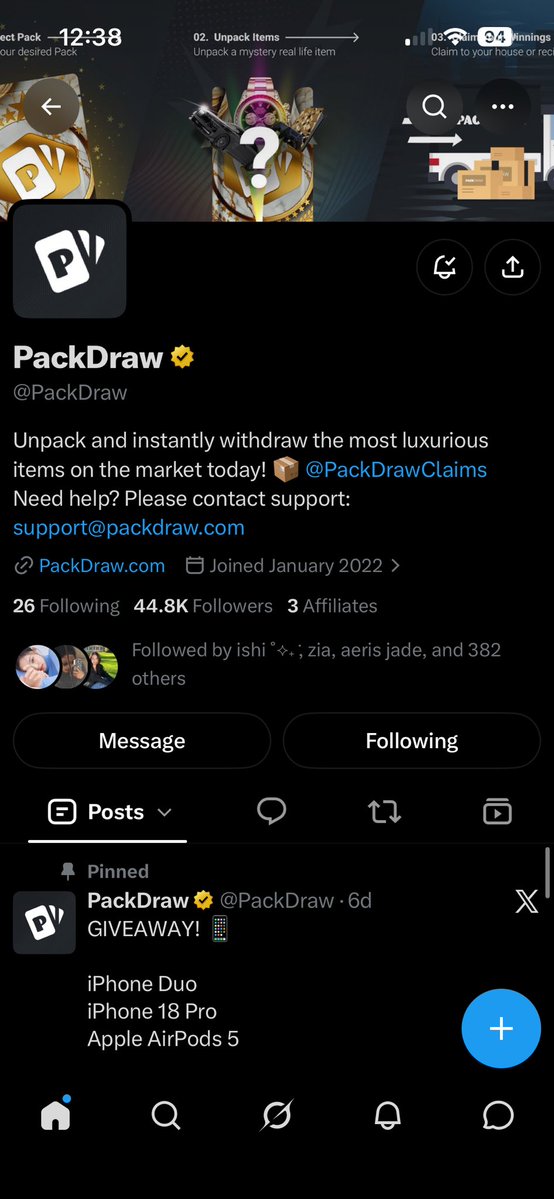 chadbleu's tweet photo. @PackDraw followed with notifs on! 

Manifesting to have my biggest win ever 🤞🤞🤞

ID: cmu8lyv660kxhl30jtiqysims https://t.co/V0XeU6eXQt