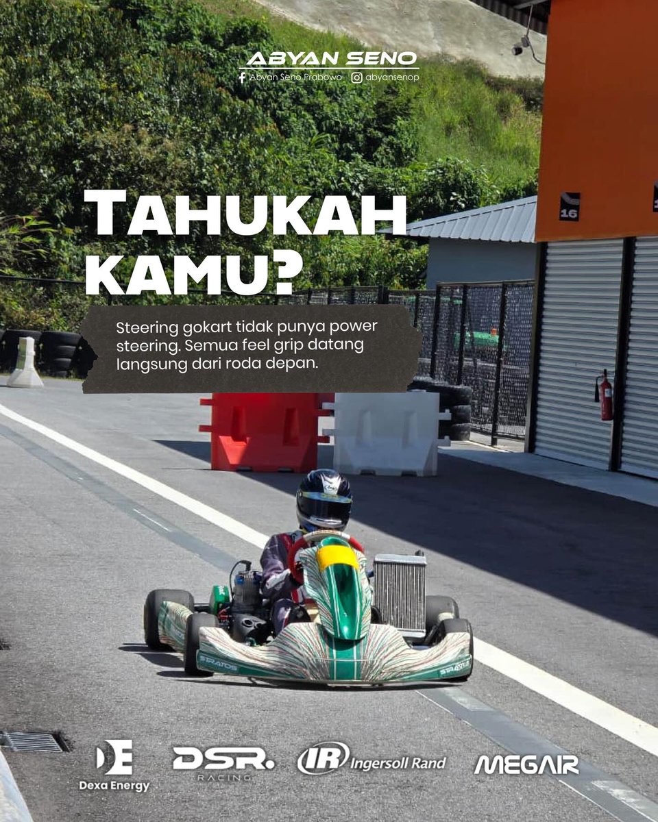 AmandaTarbad's tweet photo. Go-karts don’t use power steering to stay light, simple, and responsive. Without assistance, drivers get direct feedback from the front wheels, improving control, precision, and cornering feel. https://t.co/DBrk13xKbk