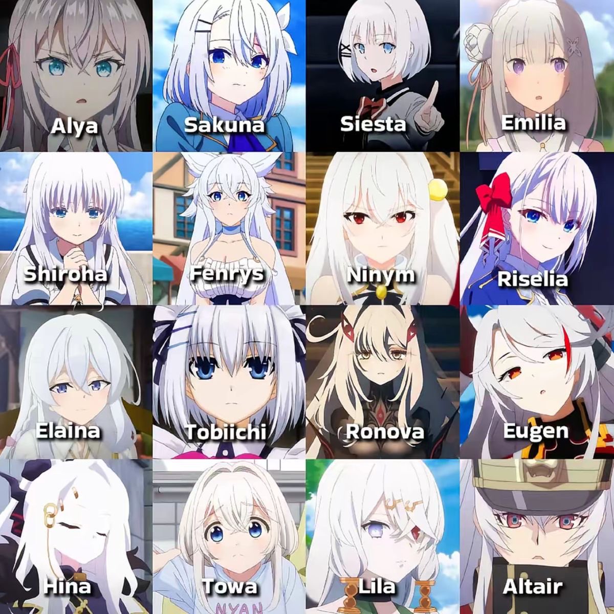 Animerta's tweet photo. Who is your favourite white hair anime girl? 😍 https://t.co/zv8ZDobf5L