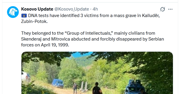 javor_ivanjica's tweet photo. Србе у Клечки су живе спаљивали у кречанама па су их локални Шиптари молили да их побију јер нису могли да поднесу крике

Нема ДНА, нема иденификације, остало нешто кошчица

Шиптари бар могу да идентификују https://t.co/QE6ZsUhX1U