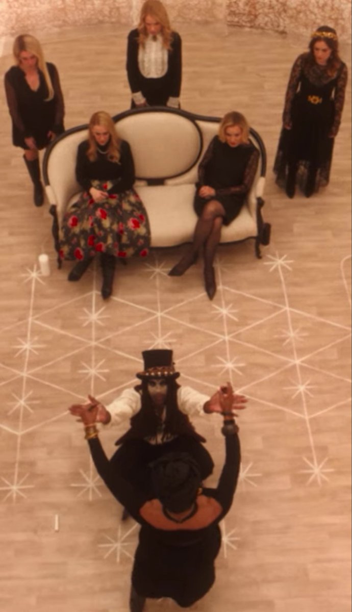 illusauter's tweet photo. coven magic was basically superpowers like x-men movies, apocalypse expanded the visual side a bit, but s13 budget is on another level. seeing actual VISIBLE MAGIC BARRIERS and ritual space shields is insane... they’re finally showing how magic actually FEELS. https://t.co/F9sJXMDj5l