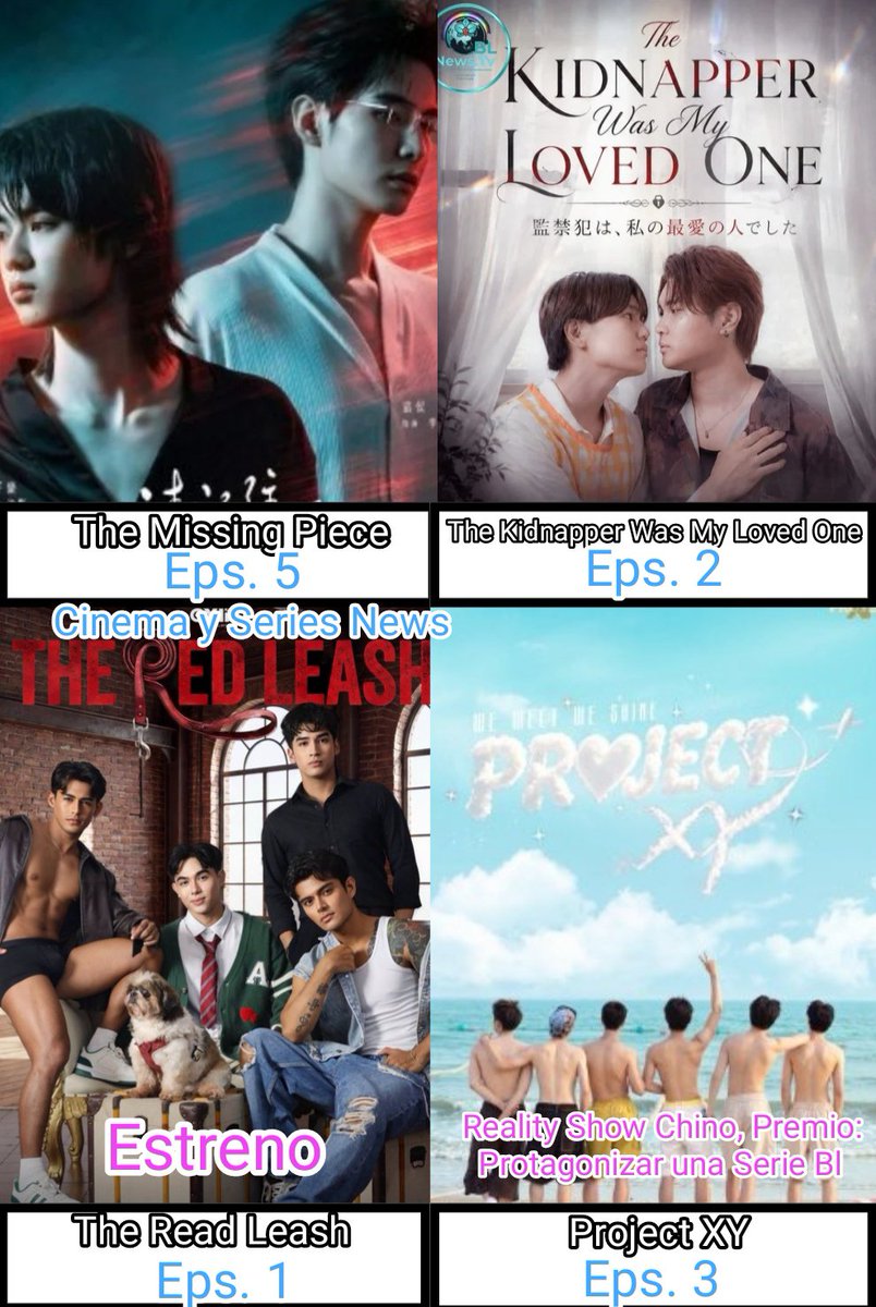 CinemaSerieNews's tweet photo. #seriesbl sΓ‘bado 19 Septiembre #YourSkyEp8 #PoliceInLoveEp2 #TheLastOathEp11 y 12 #MrFanboyEp4 #YouManiacEp4 #GelBoysS2Ep7 #SugarGamesEp7 #ProjectXYEp3 #DobleUEp6-10 #TheKidnaperWasMyLovedOneEp2 #TheReadLeashEp1 #TheMissingPieceEp5 #Tendencia #Serie2026 #Estreno2026 #blthai #bl https://t.co/4nlalCOi4q
