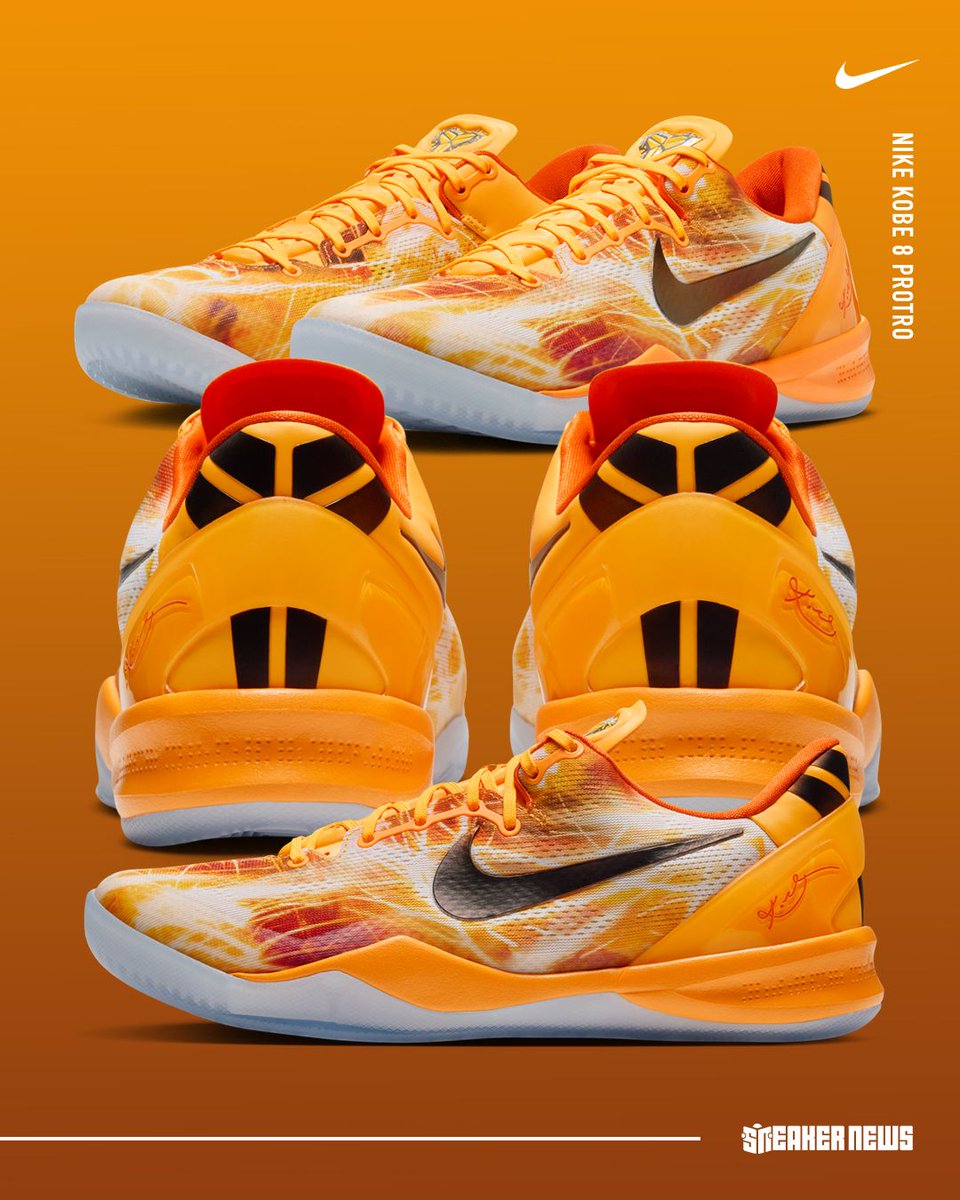 SneakerNews's tweet photo. Nike Kobe 8 Protro "Shanghai Fireworks" 🎇 

Adult + GS sizes confirmed for Holiday 2026!

Full official images + release details here >> https://t.co/CgkUTirQJd https://t.co/W4zFbcTwO5